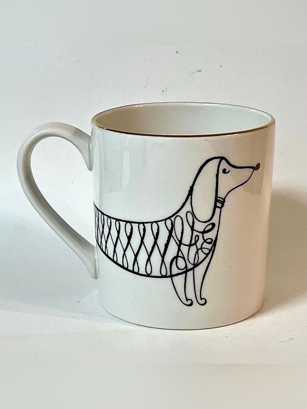 Kate Spade New York 'Jingle All the Way' Lenox Dachshund White Porcelain Mug